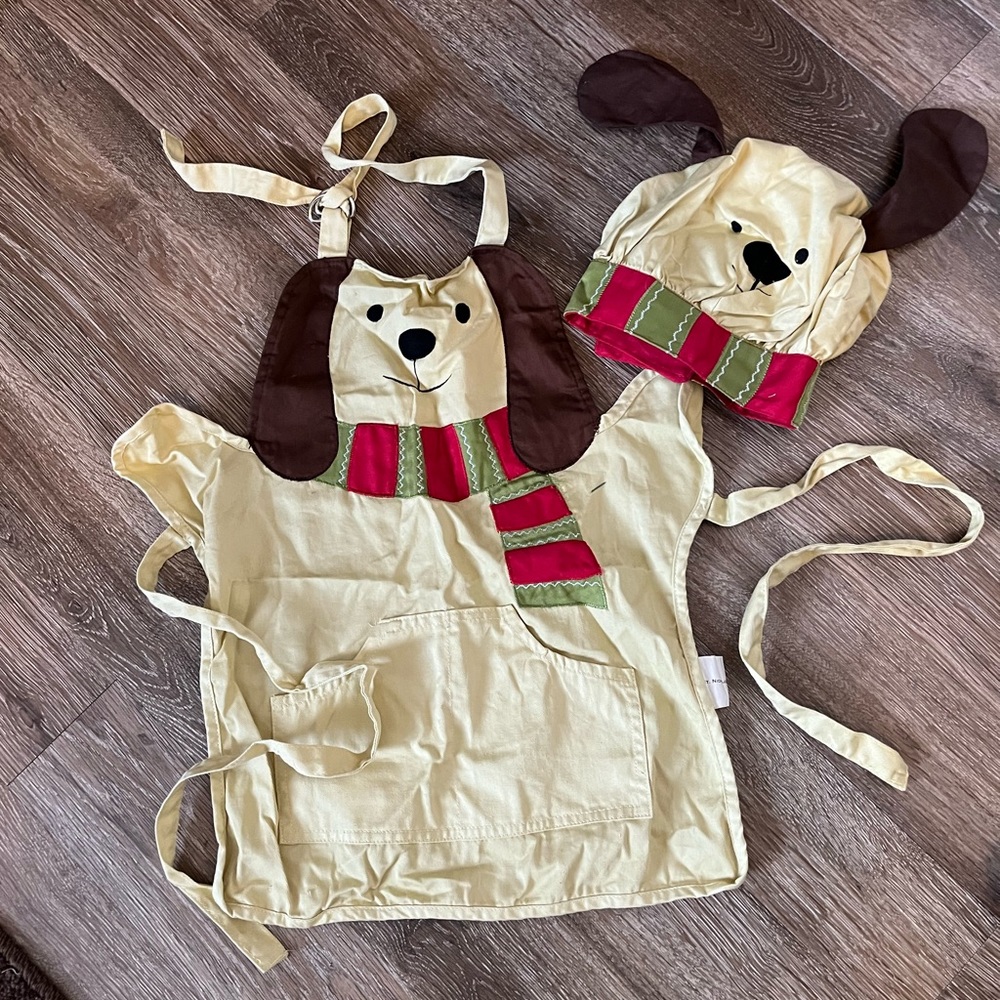 St. Nicholas Square Child’s Hat and Apron Set